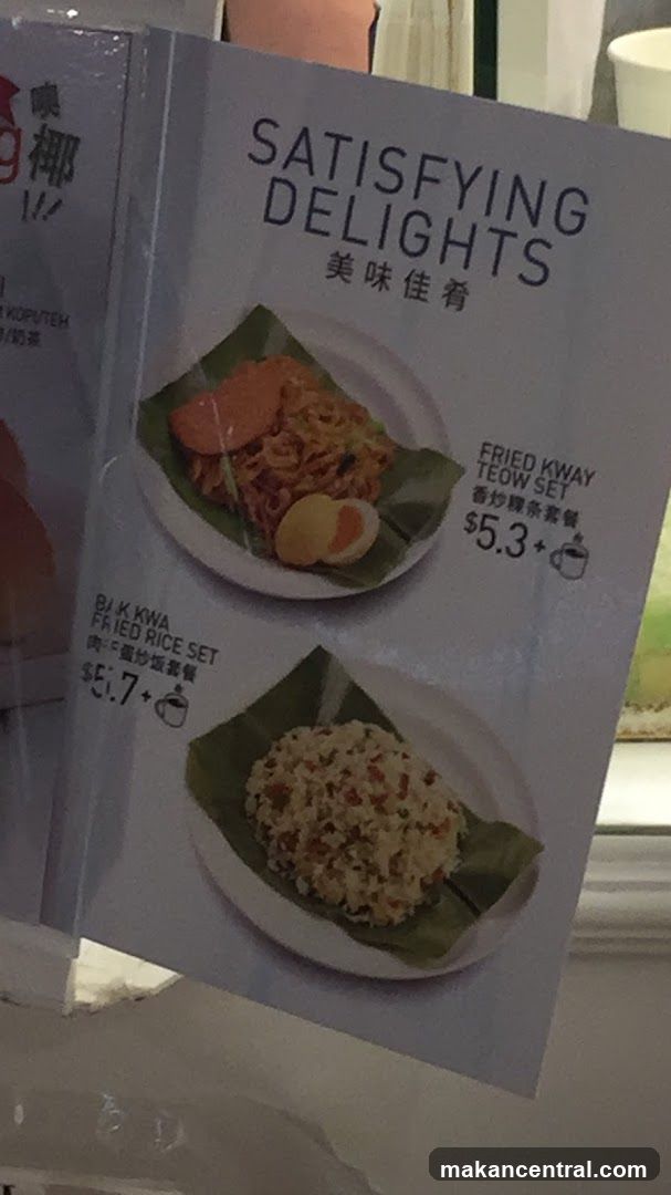 Satisfying Delights Menu