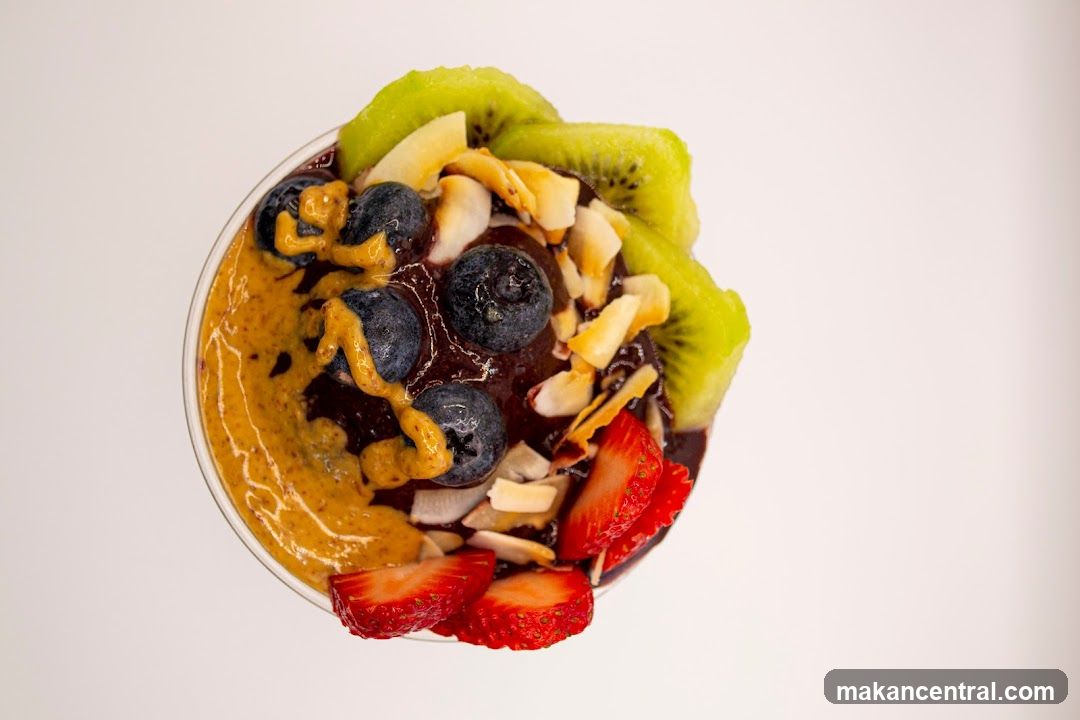 Aerial View of a Fruit Bowl