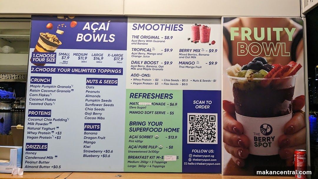 The Berry Spot Menu