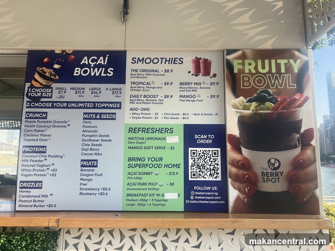 The Berry Spot Menu