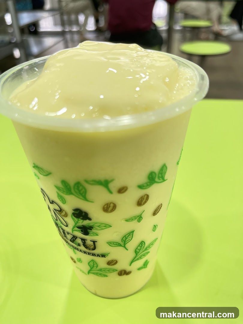 Milkshake in plastic cup