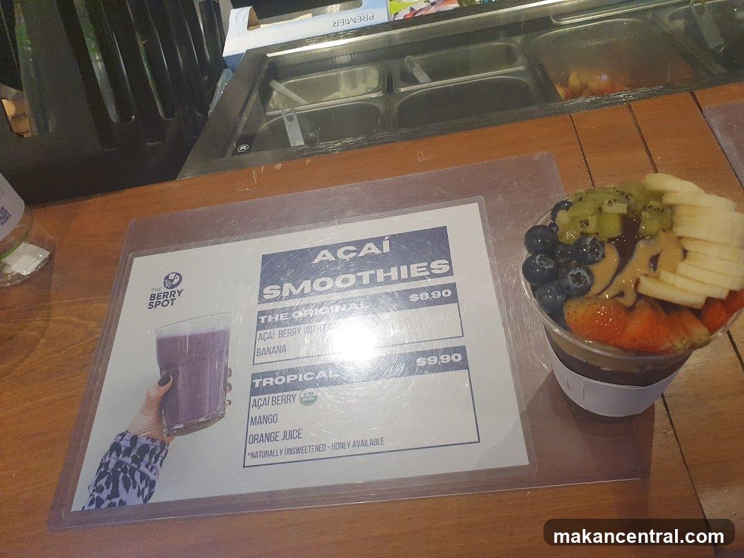 Acai Smoothie Display at The Berry Spot