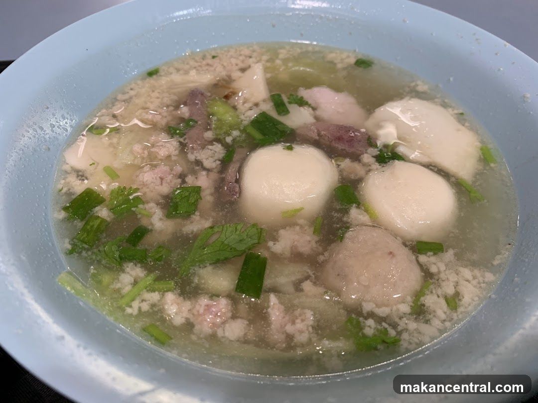 Traditional Teochew Handmade Fishball Noodle