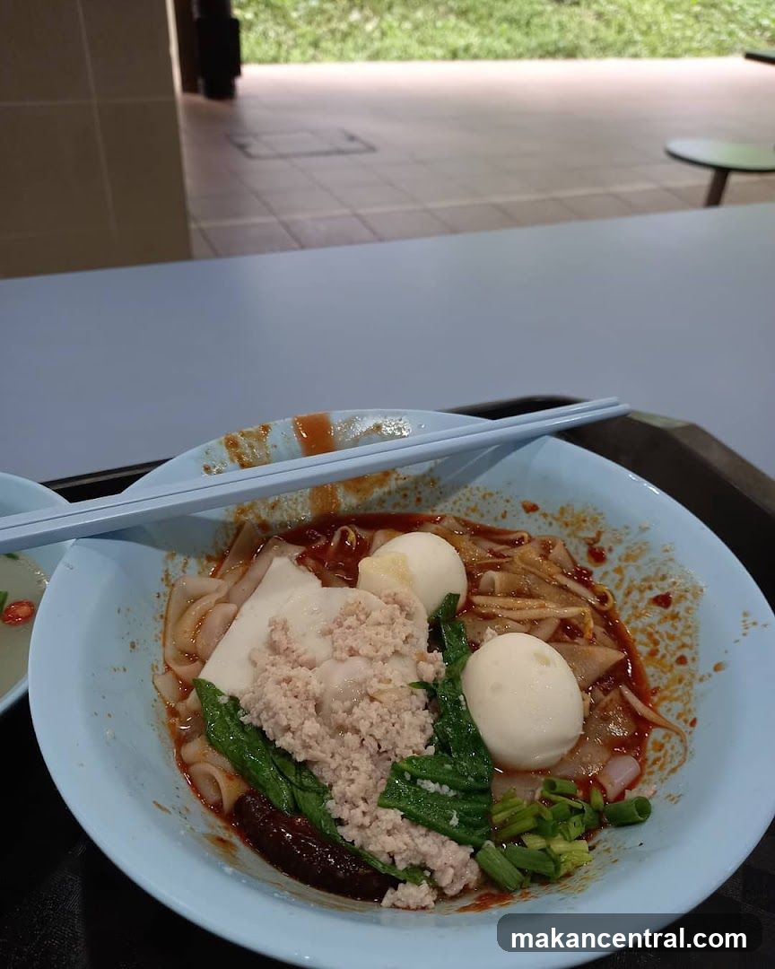 Food at a dining area