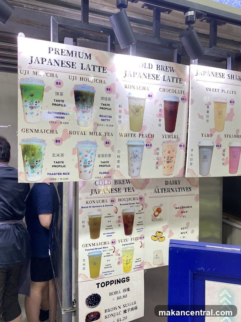 Japanese Latte Menu Board
