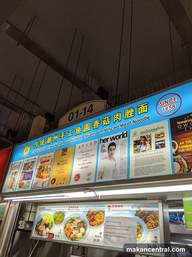 Food stall signage and display