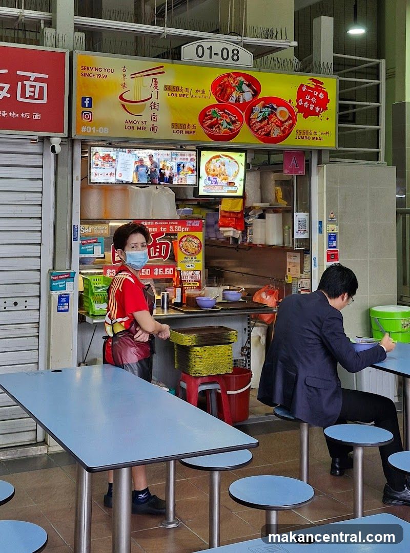 Food stall interior
