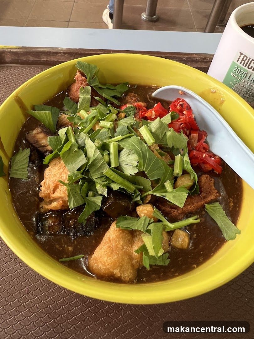 Food in a yellow bowl
