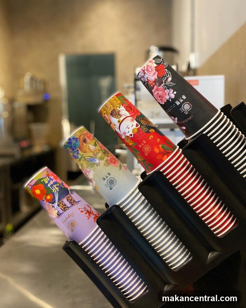 Paper Cups in Display Rack
