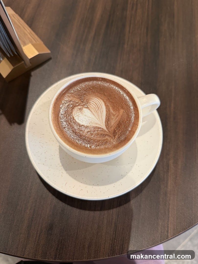 Coffee with latte art