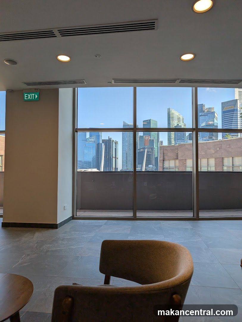 Interior View with Cityscape