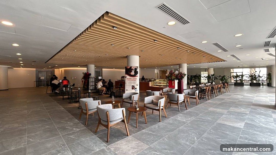 Interior of a modern café or lounge