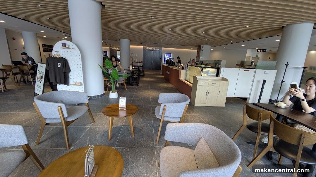Interior of a modern café or lounge