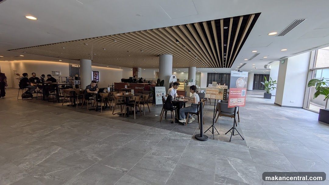 Interior of a modern café or lounge area
