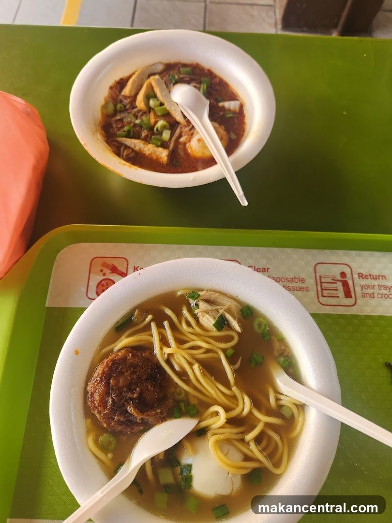 Food on tray