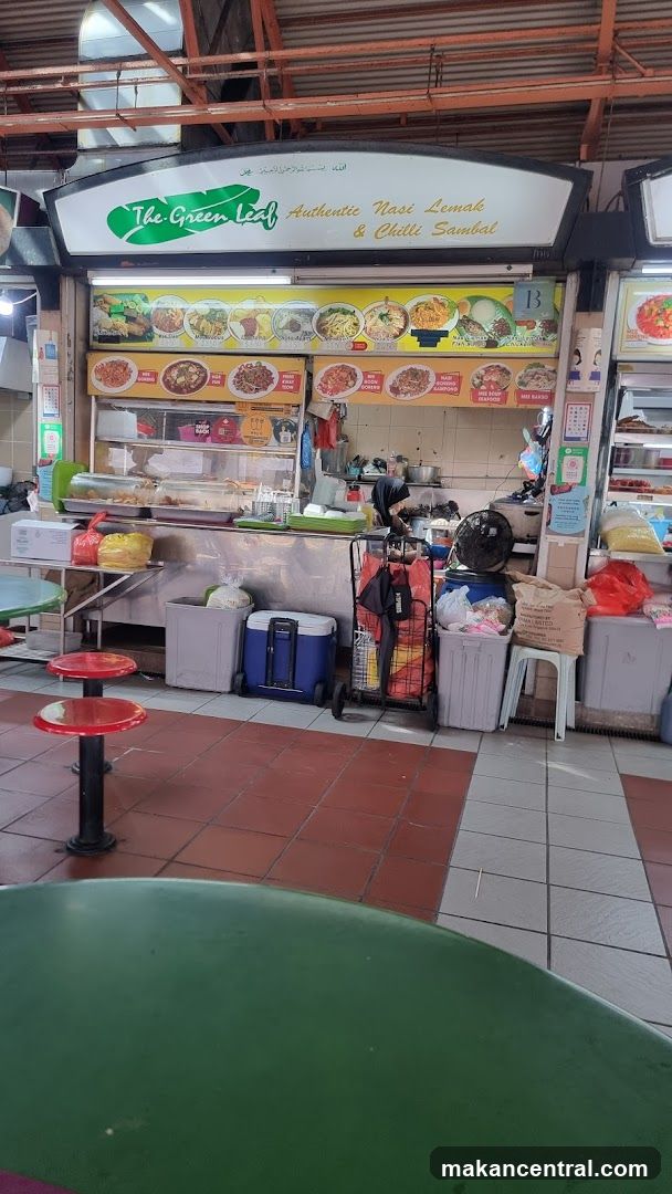 The Green Leaf stall interior
