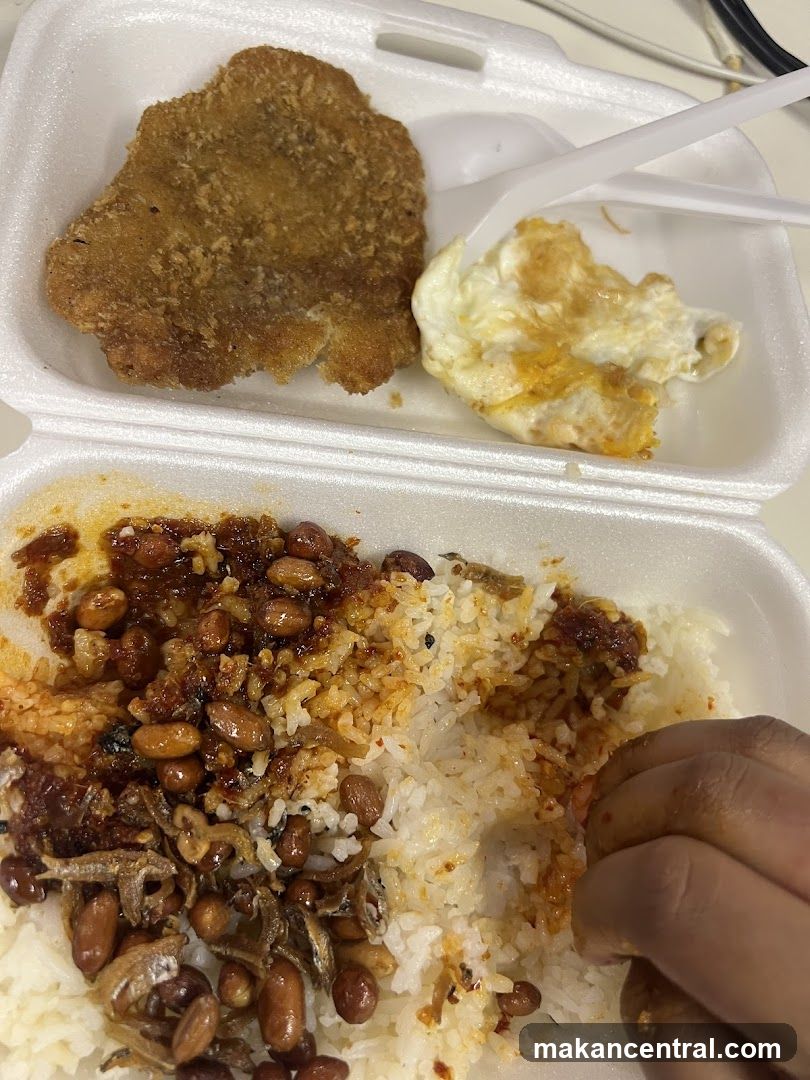 Food in takeout container