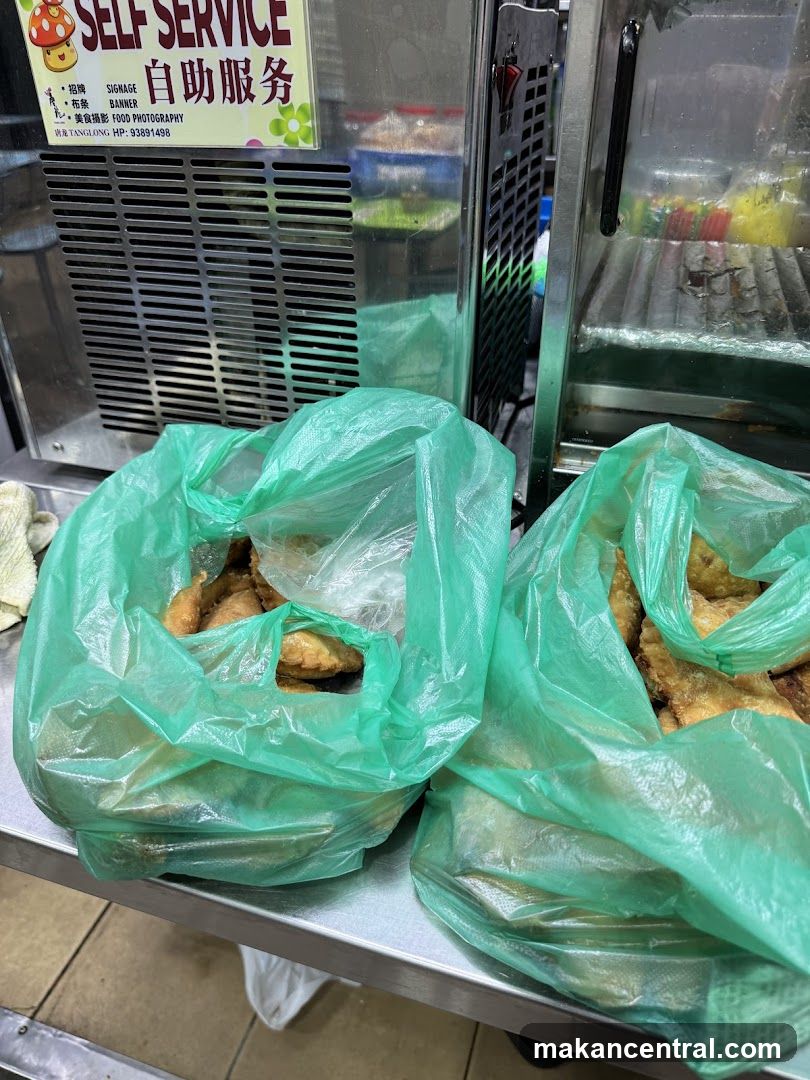 Food Items in Green Bags