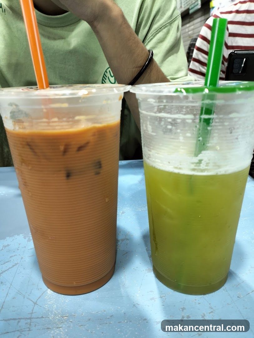 Two beverages on a table