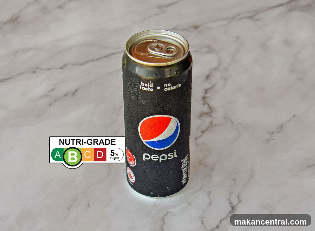 Pepsi Can with Nutri-Grade Label