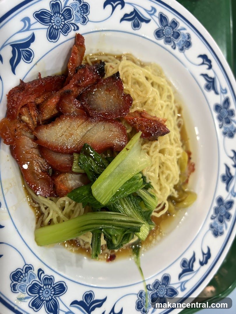 Noodle Dish with Char Siu and Greens