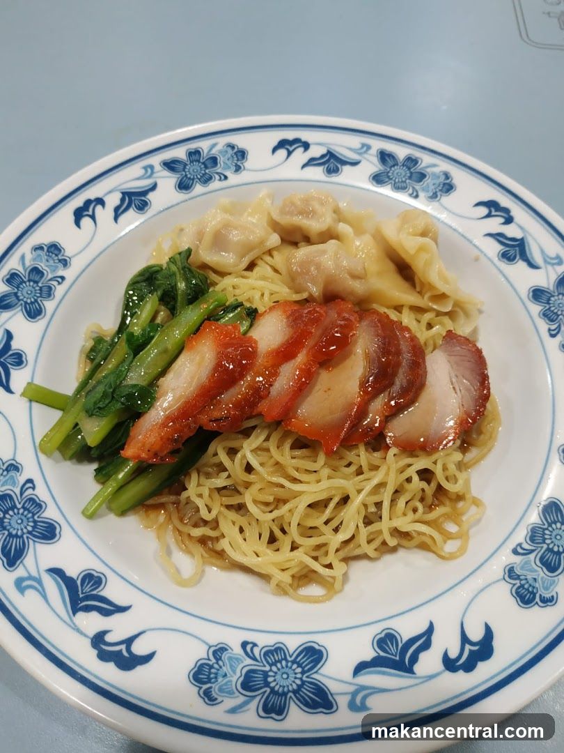 Noodle Dish with Dumplings and Roasted Meat