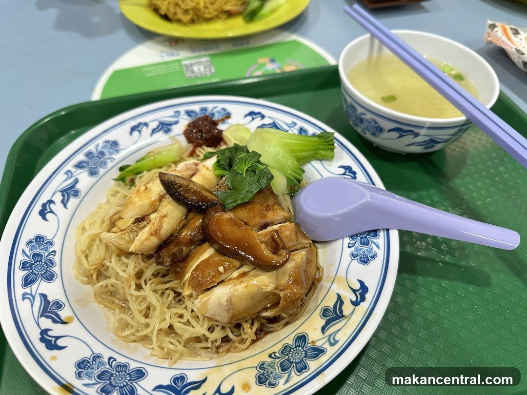 Food served at a food stall