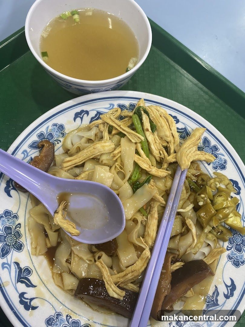 Food Plate with Noodles and Soup