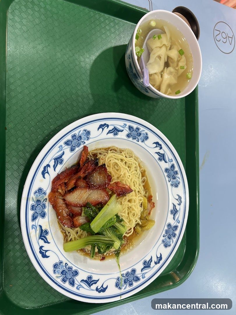 Food on a tray