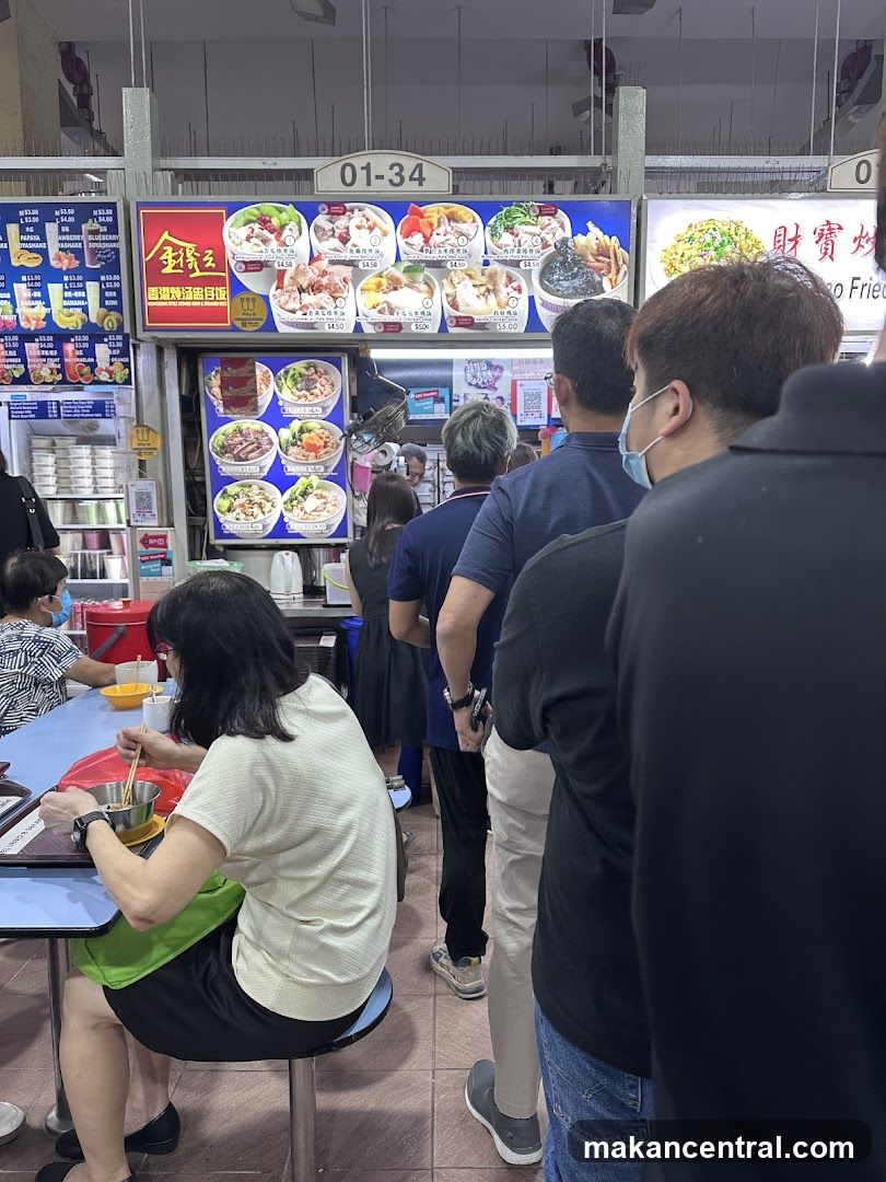 Food stall interior
