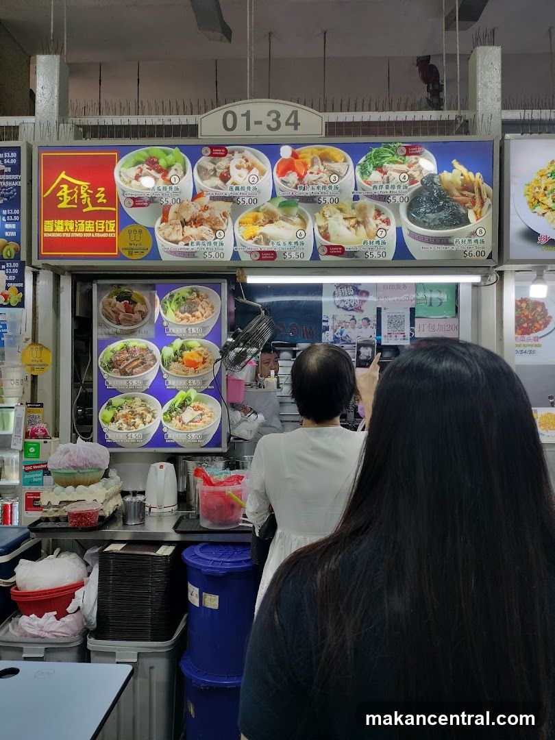 Food stall interior