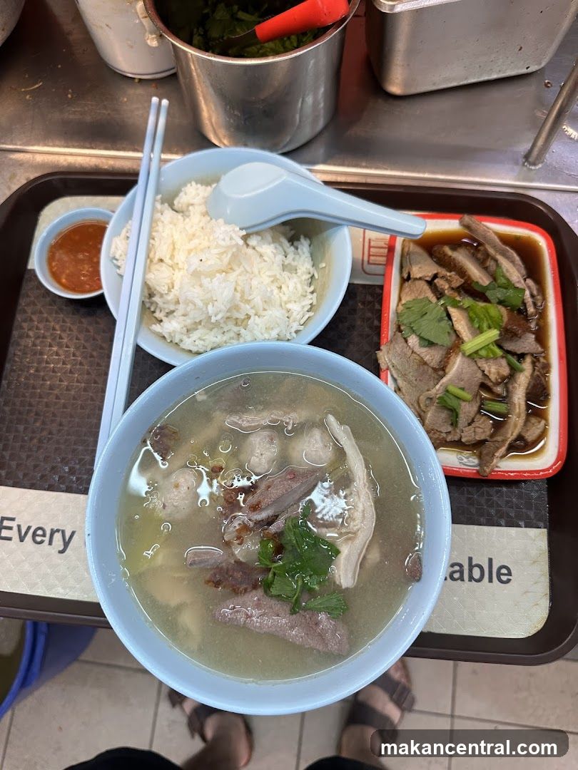 Food tray at eatery
