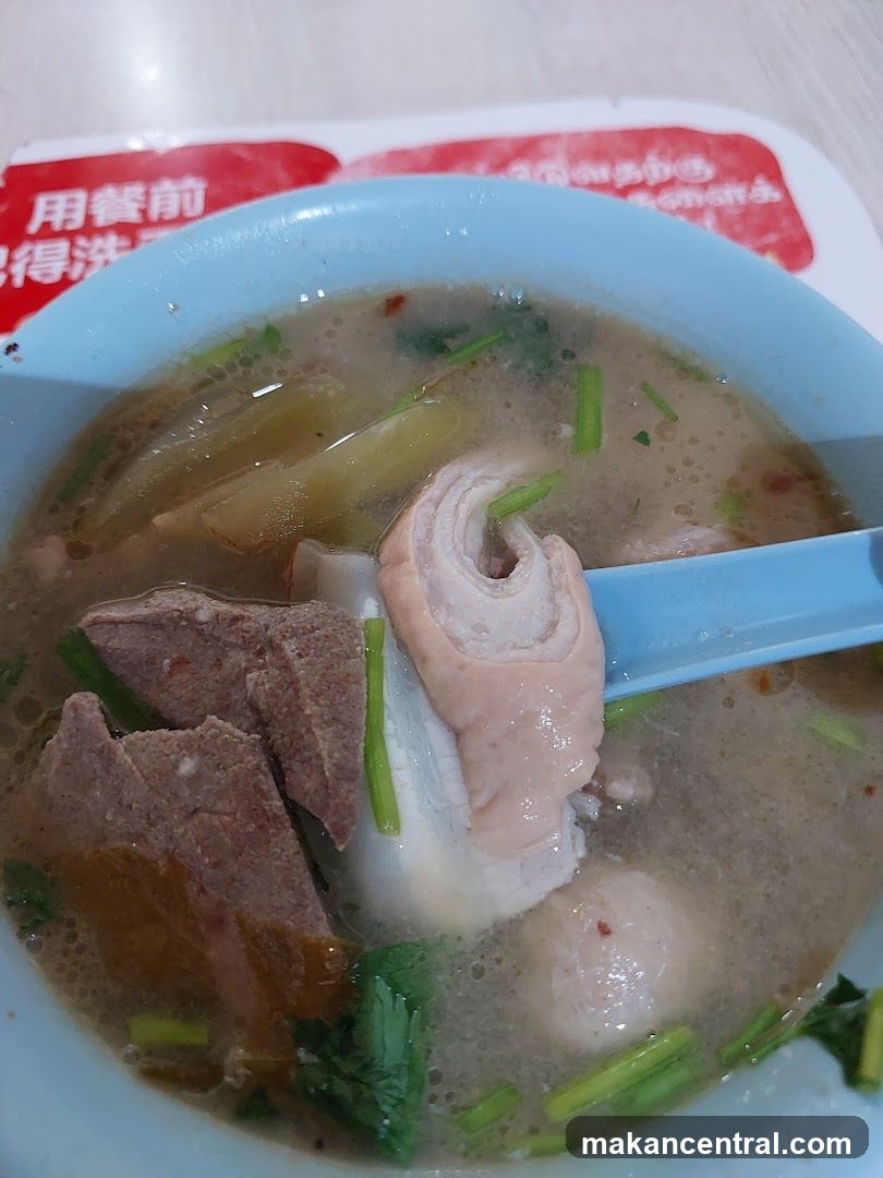 Soup Bowl with Meat and Vegetables