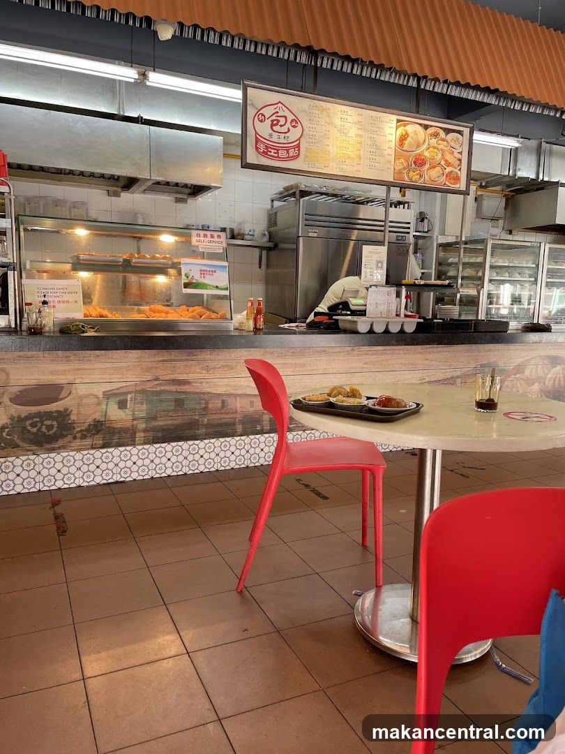 Food stall interior