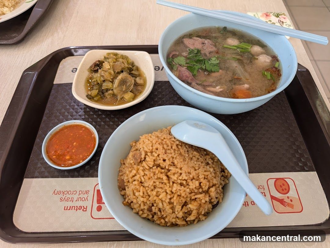 Food served on tray