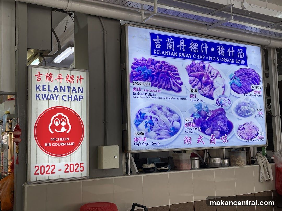 Kelantan Kway Chap Menu Board