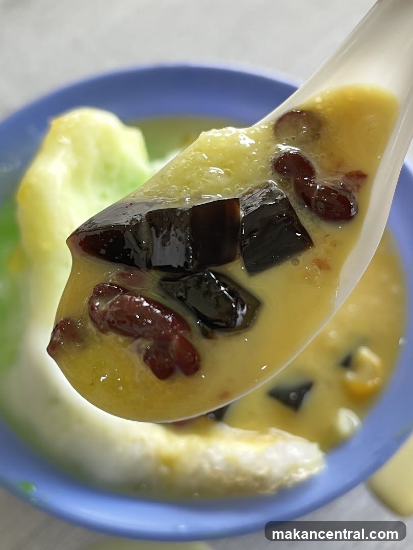 Close-up of dessert spoon
