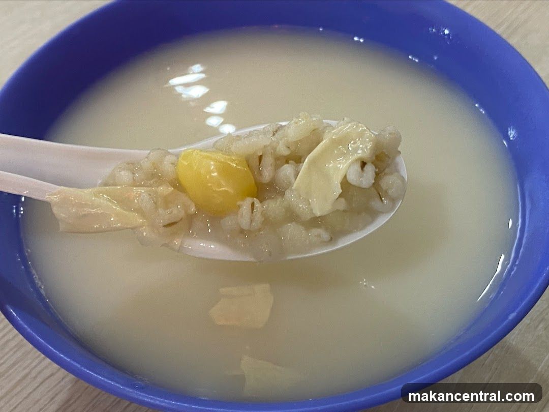 Bowl of soup with spoon