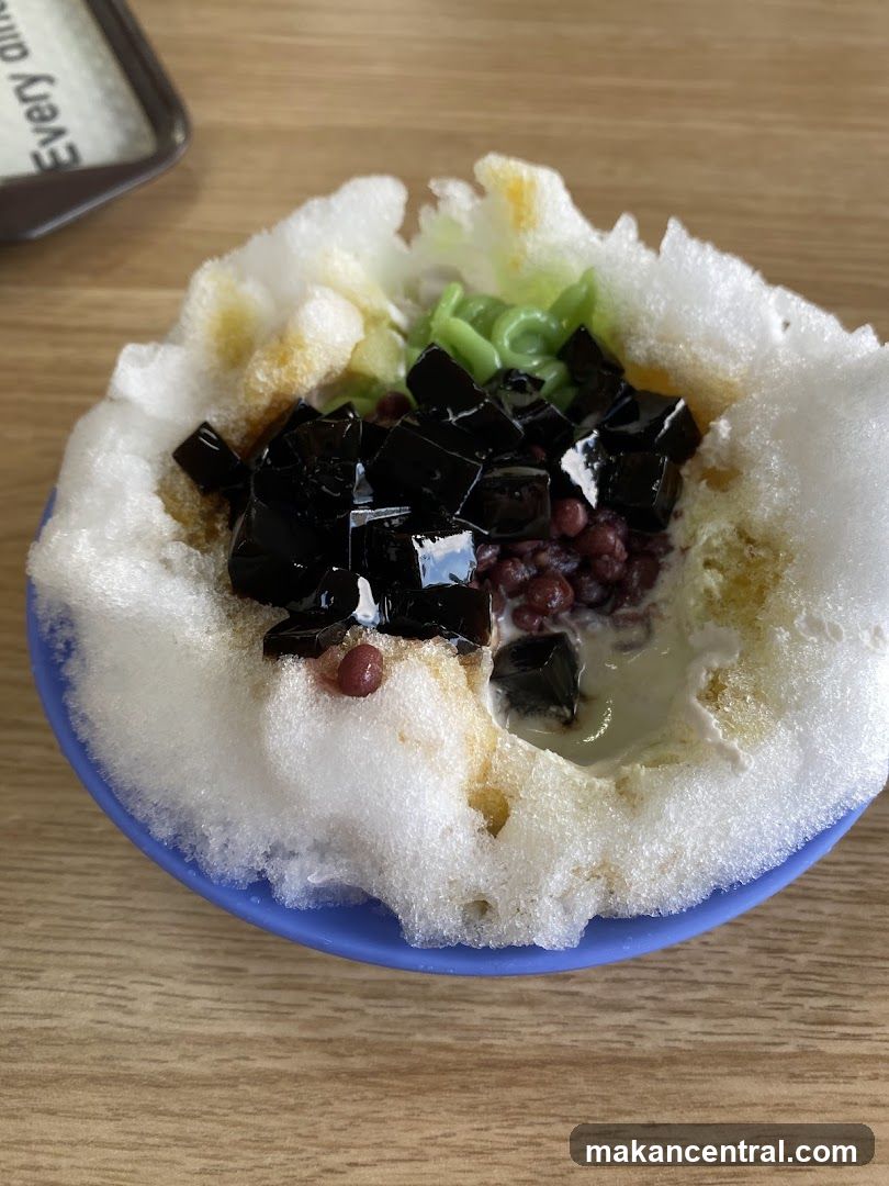 Snow ice dessert