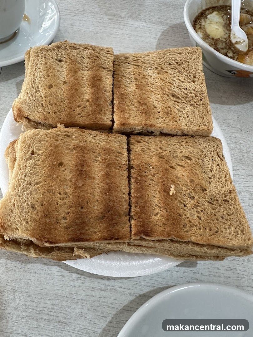 Toasted Bread on Plate