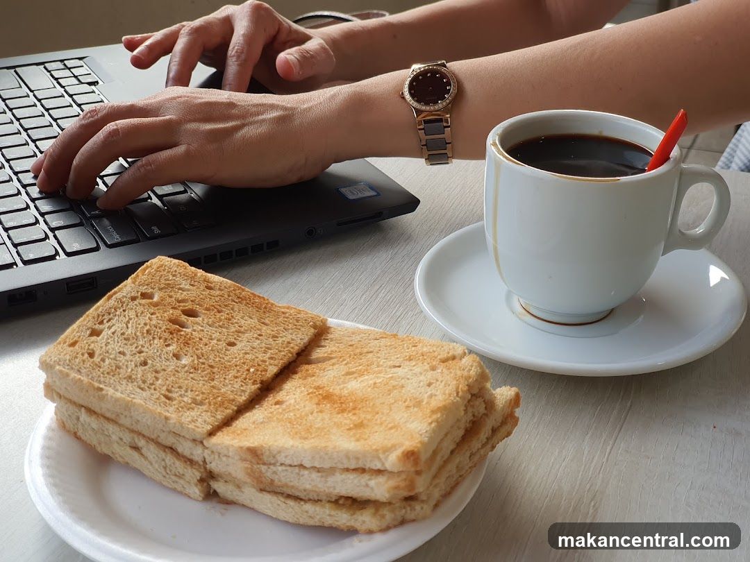 Workplace Breakfast Scene