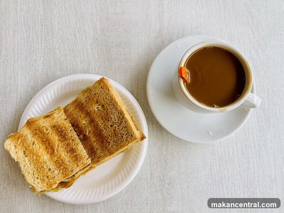 Toasted bread and coffee