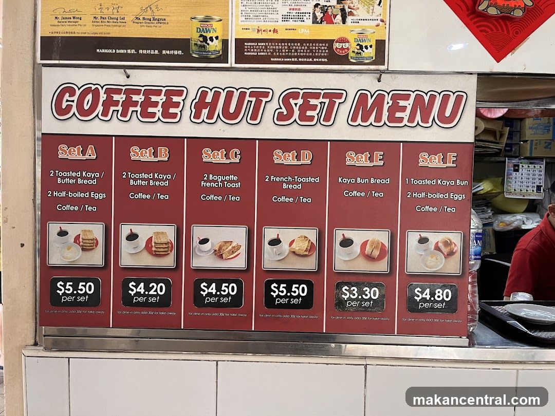 Coffee Hut Set Menu