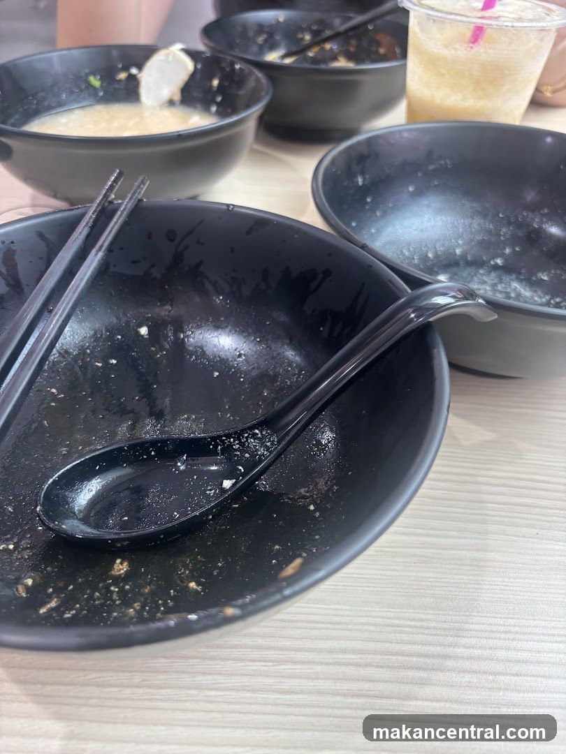 Table aftermath after dining