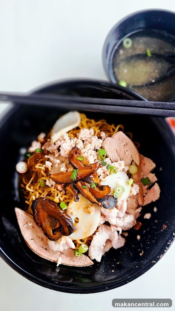 Noodle Dish with Side Soup