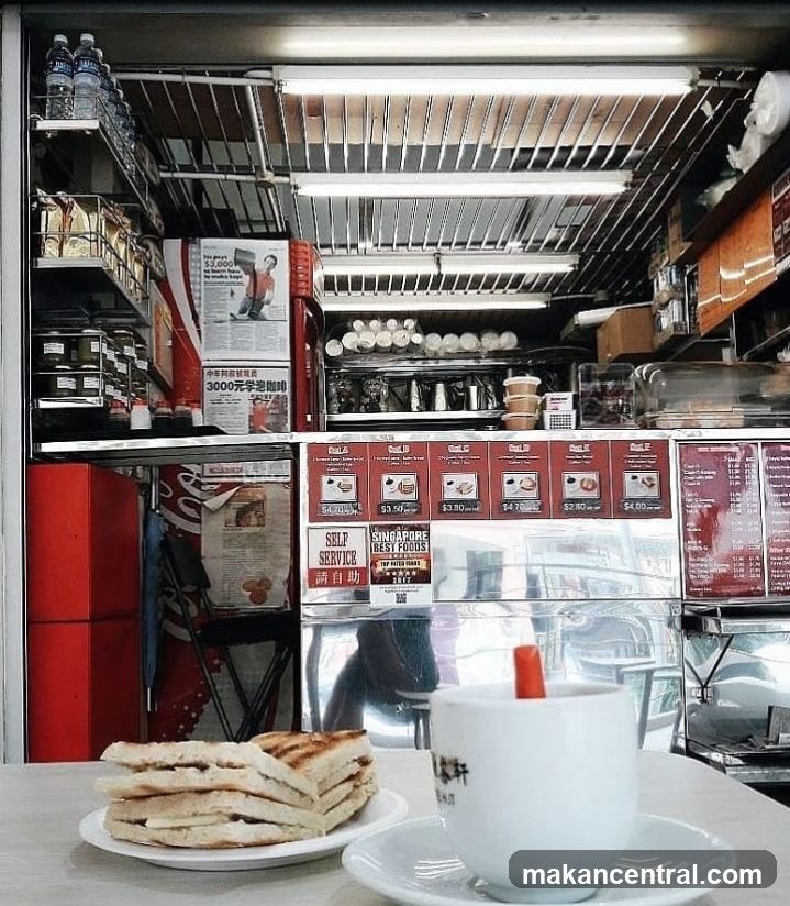 Interior of a hawker stall