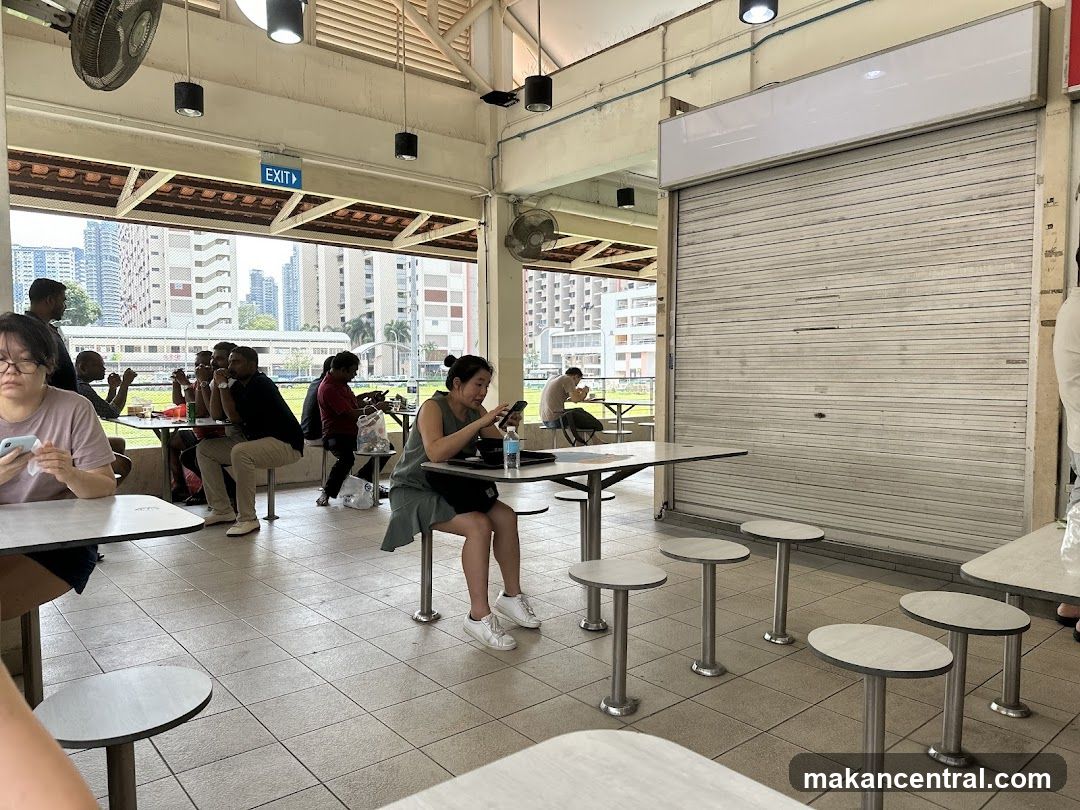 Interior of a food court or hawker center