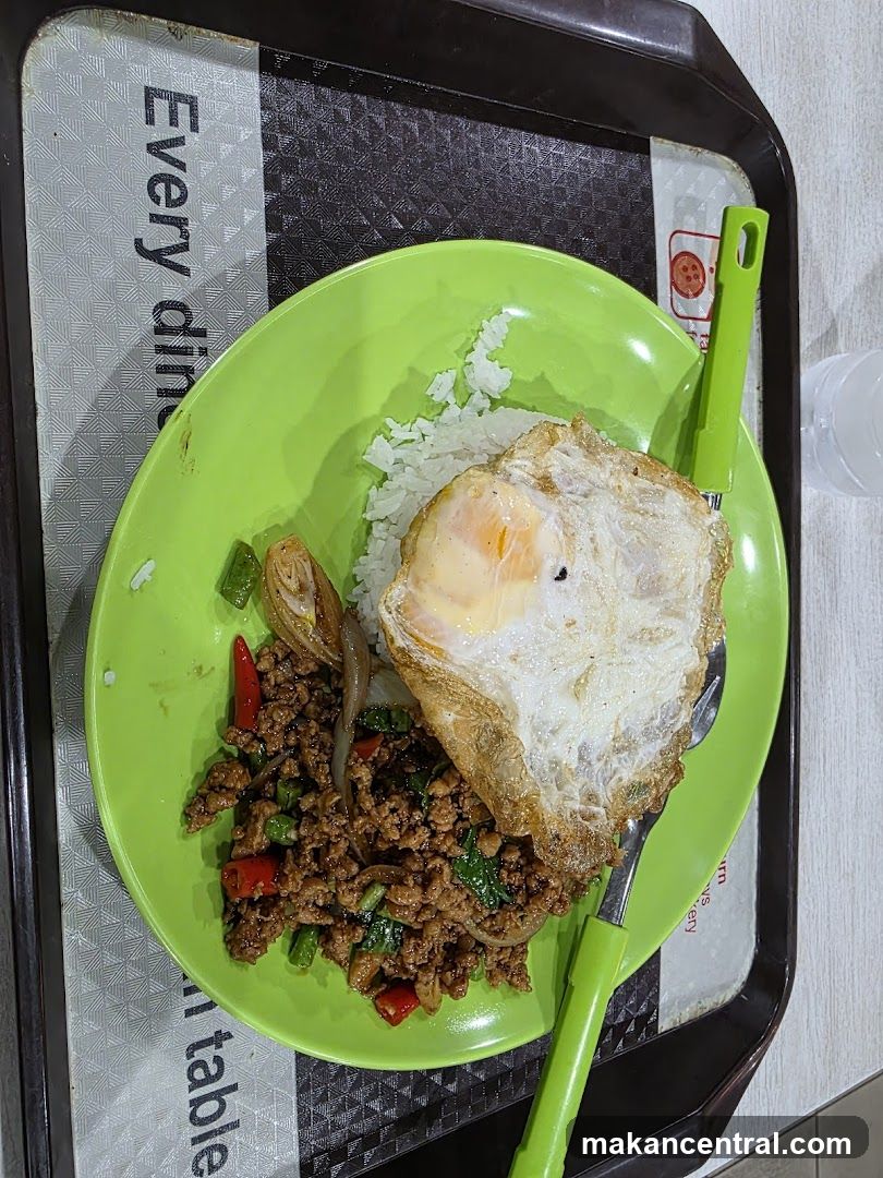 Food on a tray