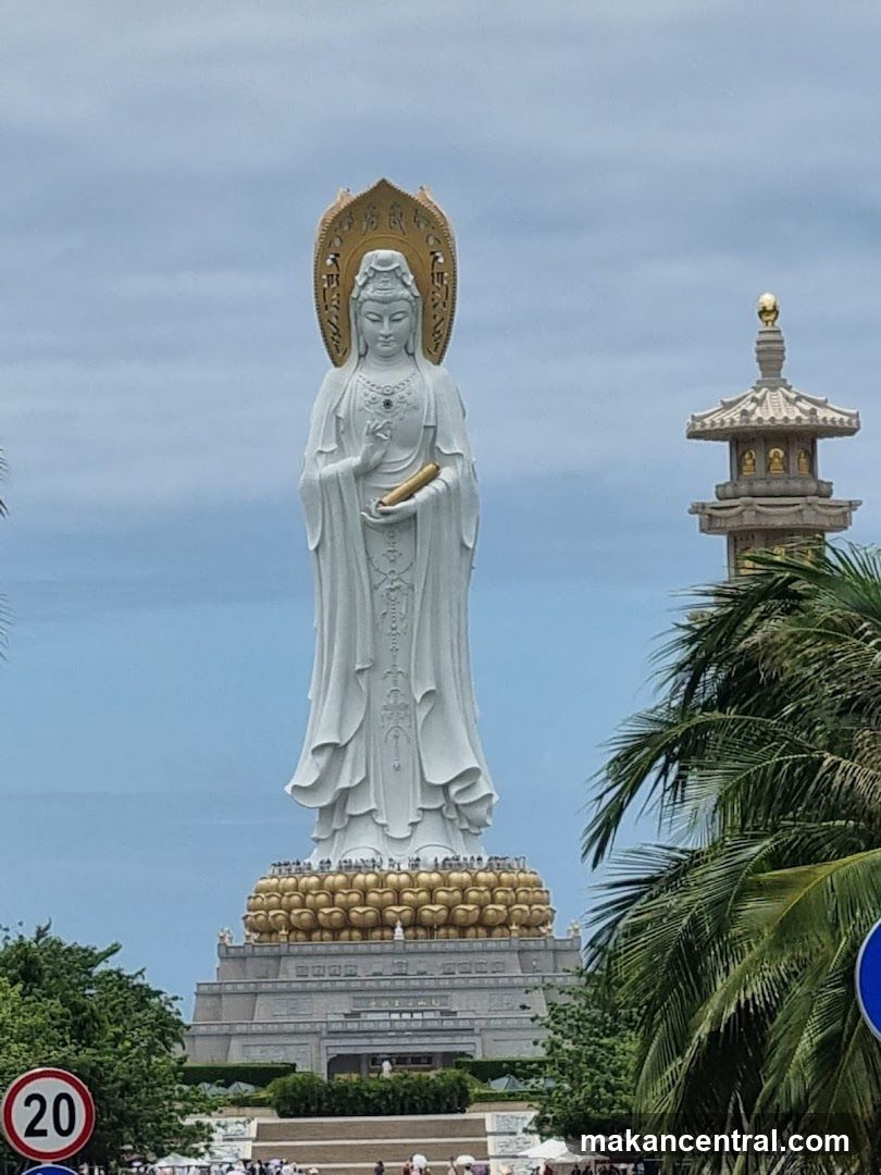 Statue of Guanyin at a temple complex