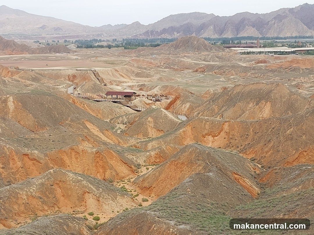 Desert Landscape with Visitor Infrastructure